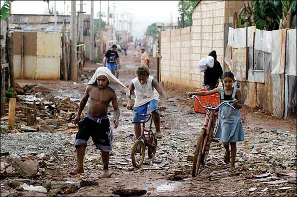 Sloppenwijk in Brazilië