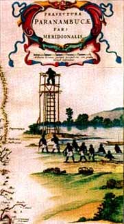 Uitkijktoren op kaart van Blaeu